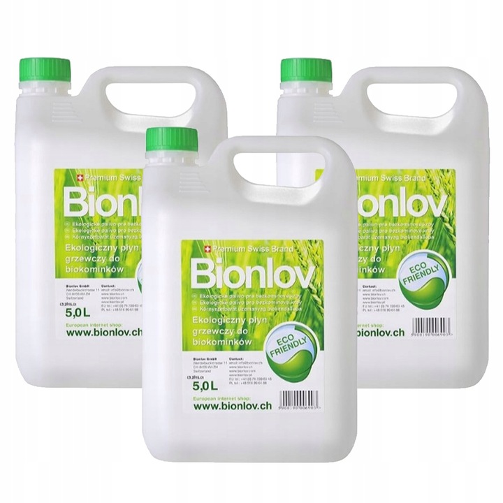 Biopaliwo Płyn do biokominków bio paliwo do kominka Bionlov 15L (3 x 5