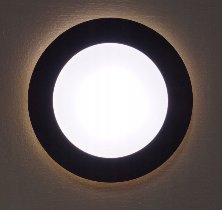 Oświetlenie schodowe oprawa lampka schodowa LED 230V okrągła biała Skinder