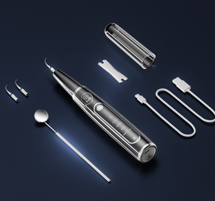 Skaler Ultradźwiękowy Do Zębów - 5 trybów do usuwania kamienia nazębnego