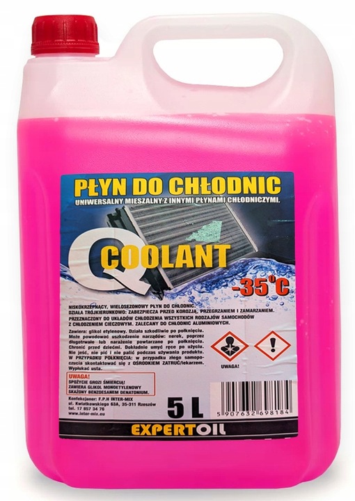 PŁYN DO CHŁODNIC G12/G12+ PŁYN CHŁODNICZY -35C 5L