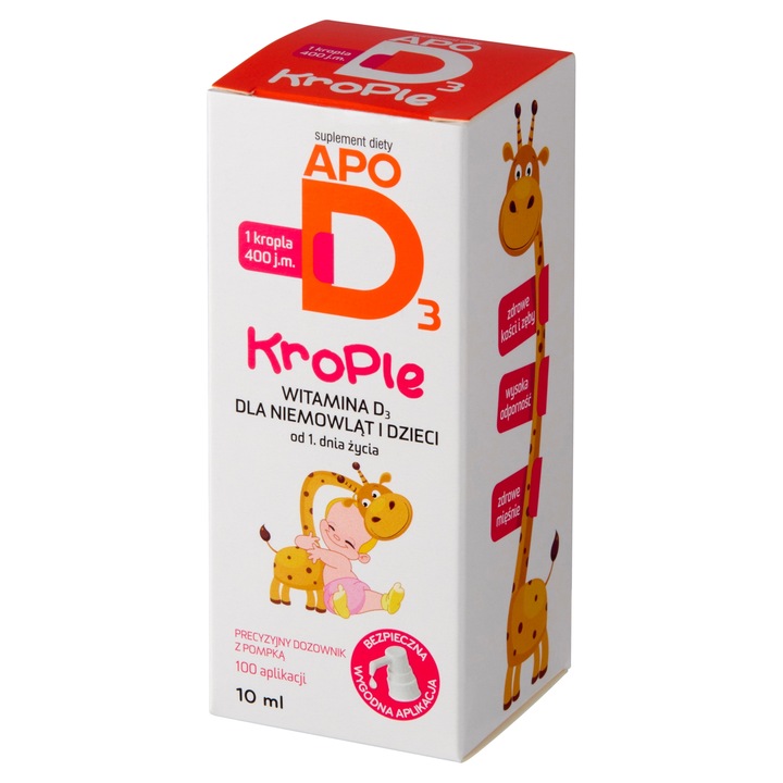 ApoD3 Krople Witamina D3 400 j.m. Odporność 10ml