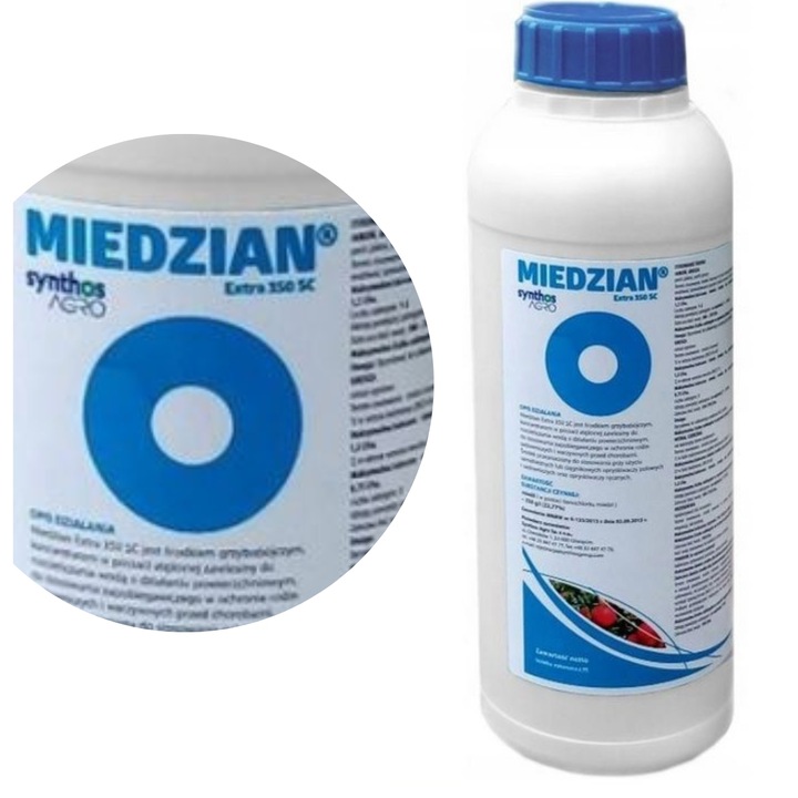 MIEDZIAN EXTRA 350 SC 1L Środek Grzybobójczy PARCH PLEŚŃ BAKTERIE