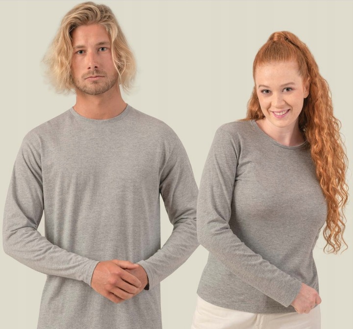 Koszulka z długim rękawem komfortowa Bawełna Certyfikat kolory XL