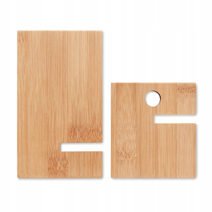 Bambusowa podstawka na telefon grawer 25 szt