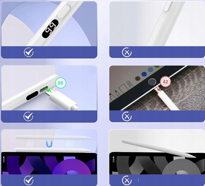 MAGNETYCZNY RYSK APPLE OŁÓWEK RYSK DOTYKOWY IPAD/IPHONE/ANDROID/IOS