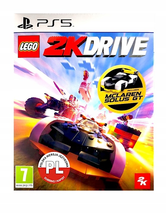 LEGO 2K DRIVE / PS5 / POLSKI DUBBING / GRA NA PŁYCIE + FIGURKA LEGO MCLAREN