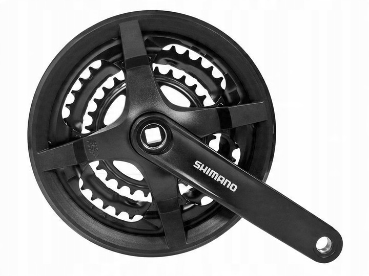 Korba rowerowa mechanizm korbowy SHIMANO FC-TY301 48x38x28 170 z osłoną