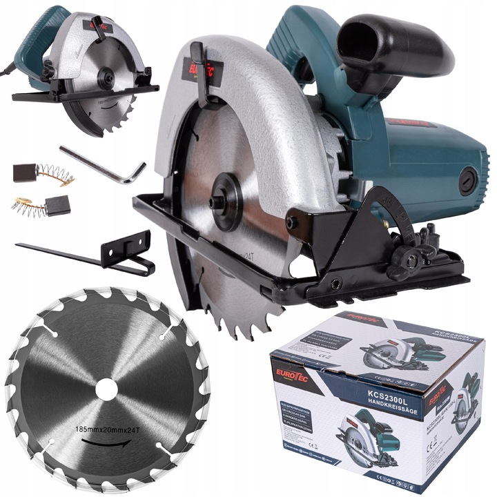 PILARKA KRAJZEGA PIŁA TARCZOWA RĘCZNA DO DREWNA PRZECINARKA + ZESTAW 2300W