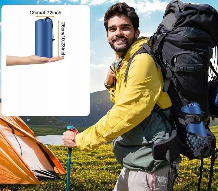 MATA KARIMATA 3D MATERAC SAMOPOMPUJĄCY POMPKA PODUSZKA 198x60x8cm