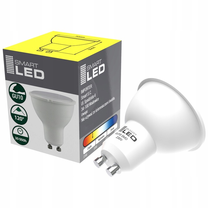 Zestaw 6x Oprawa sufitowa halogenowa 6x GU10 5W