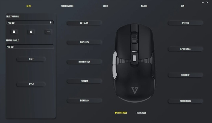 PRZEWODOWA MYSZKA GAMINGOWA 12400 DPI WYMIENNE PANELE MODECOM VOLCANO JAGER