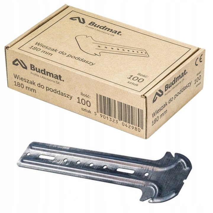 Wieszak kotwowy do poddaszy Budmat profil CD60 180 mm 100 szt.