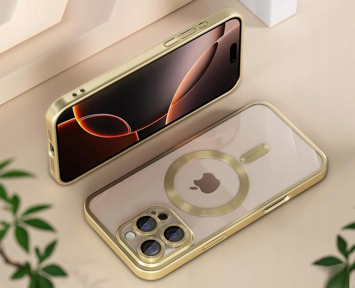 Etui złote case do iPhone 16 Pro pustynny złoty do MagSafe ochrona aparatów