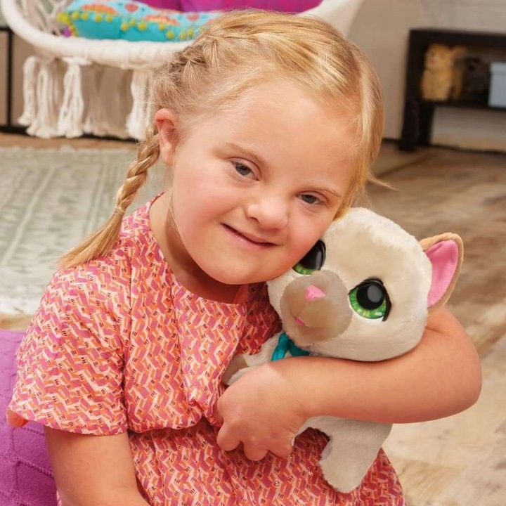 INTERAKTYWNA MASKOTKA FURREAL WALKALOTS KOTEK DUŻY KOT NA SMYCZY F8132 21cm