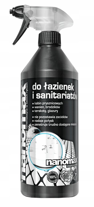 Nanomax do mycia kabin prysznicowych i łazienek 1L