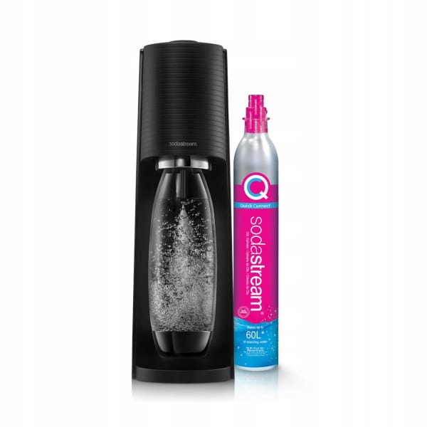 saturator SodaStream Terra czarna 2 butelki koncentrat + syrop Pepsi