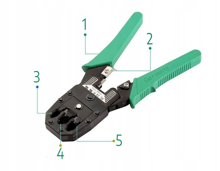TESTER KABLI RJ45 ściągacz zaciskarka LAN3 zestaw narzędzi sieciowych XL