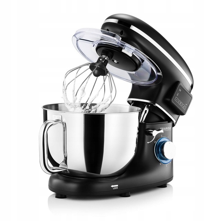 Robot planetarny z podgrzewaną misą Kuchenny Czarny MISA 6L DUŻA MOC