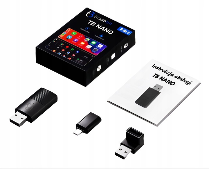Bezprzewodowy Adapter Mini USB TB-NANO Carplay / Android Auto do