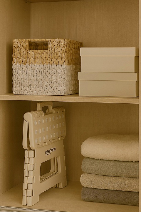 TABORET STOŁEK SKŁADANY ANTYPOŚLIZGOWY KRZESŁO PODEST SCHODEK 150KG