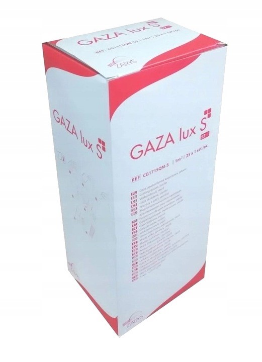 Gaza opatrunkowa miękka delikatna chłonna LUX S 17N 1m2 jałowa a'25