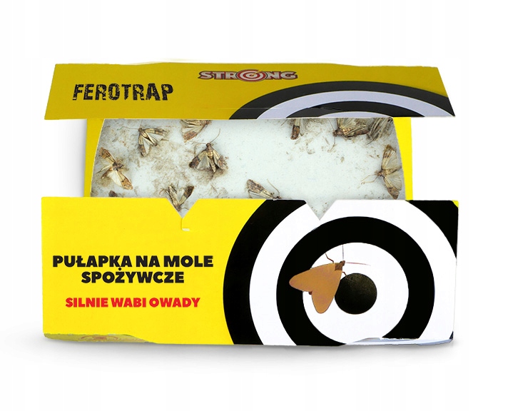 5X PUŁAPKA NA MOLE SPOŻYWCZE. SILNIE WABIĄCY LEP NA MOLE FEROTRAP