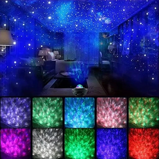 PROJEKTOR GWIAZD LAMPKA NOCNA RZUTNIK LED DO SYPIALNI DLA DZIECI NA PREZENT