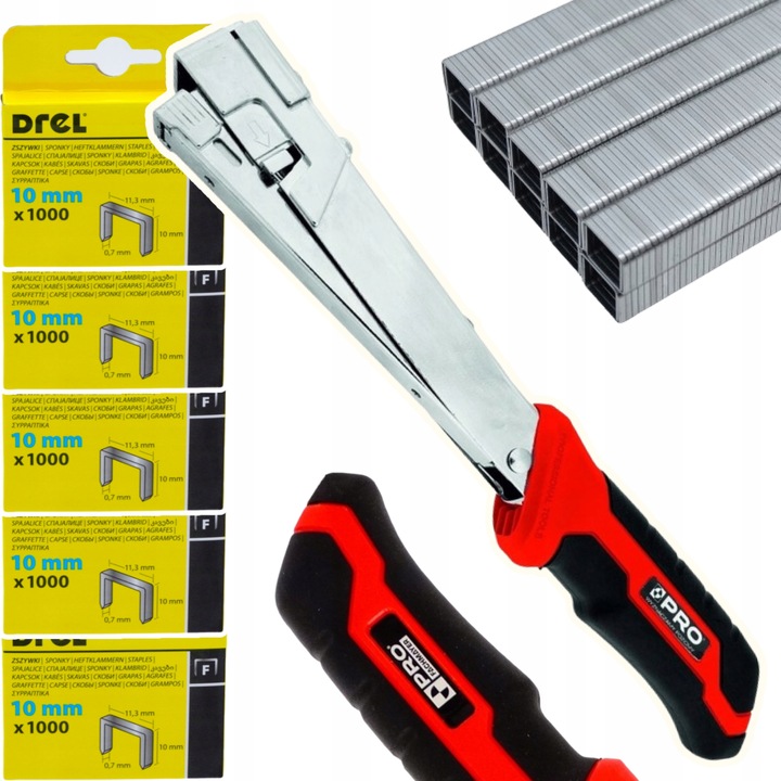 Zszywacz młotkowy dekarski na zszywki typ A53 PRO + 5000 zszywek