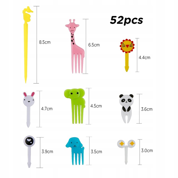 WIDELCZYKI DO PRZEKĄSEK DLA DZIECI WIDELCE DO OWOCÓW ŻYWNOŚCI WIDELCE