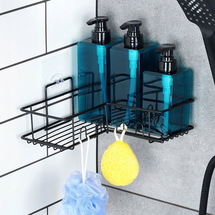 Półka ŁAZIENKOWA przyklejana samoprzylepna pod prysznic kosmetyki akcesoria