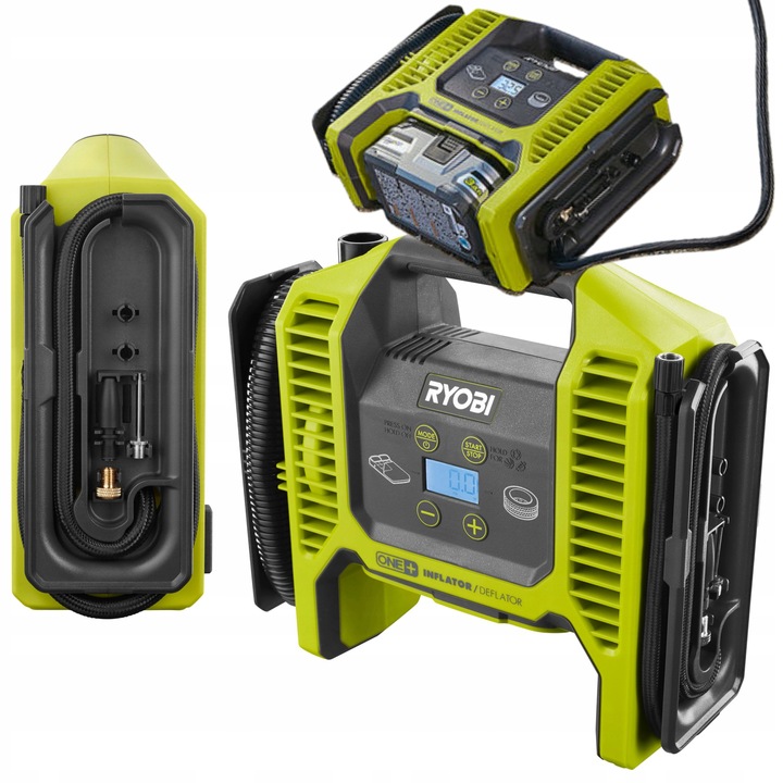 RYOBI KOMPRESOR POMPKA AKUMULATOROWA PROGRAMOWALNY INTERFEJS R18MI-0 18V