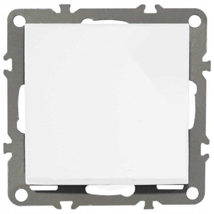 WŁĄCZNIK POJEDYNCZY ŚWIATŁA BIAŁY ZŁOTY SZKLANY WYŁĄCZNIK W RAMCE