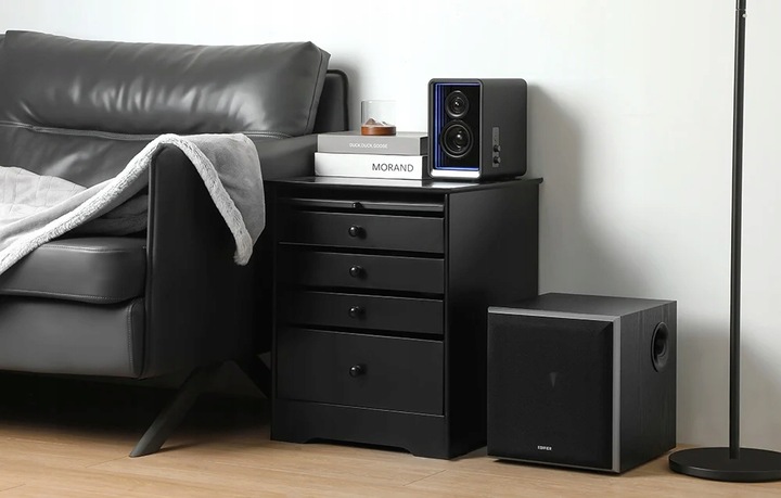 Edifier T5 Subwoofer Aktywny 70W 8" DSP MDF Głębokie Basy Filtr 38Hz