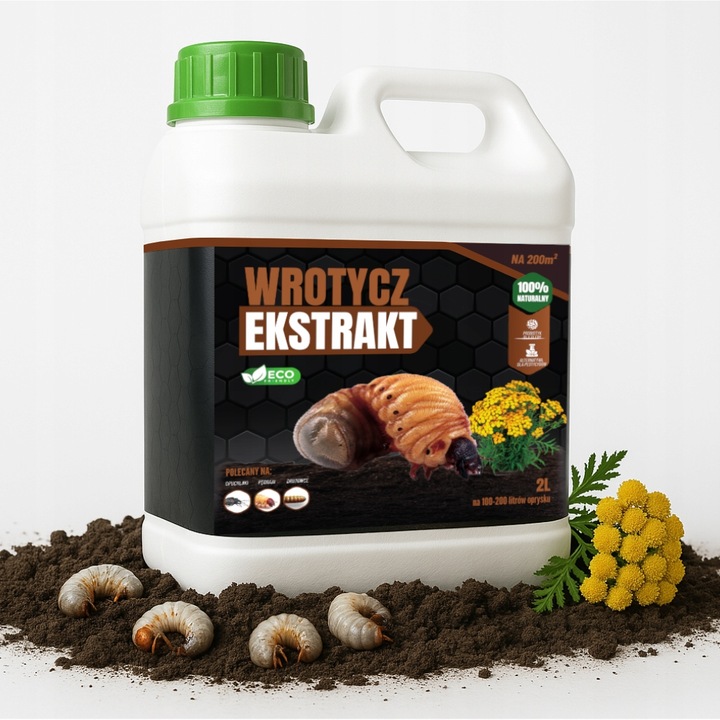 WROTYCZ EKSTRAKT 2l ZWALCZA OPUCHLAKI PĘDRAKI DRUTOWCE W GLEBIE NA