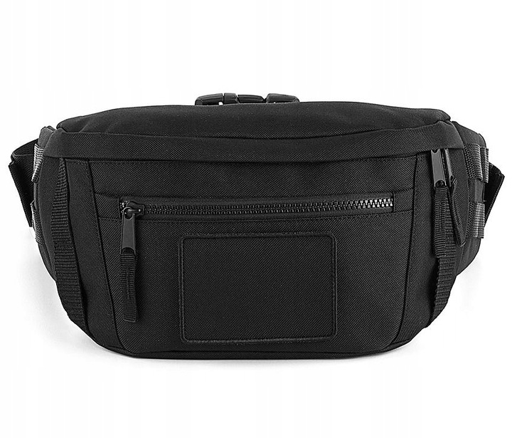 SASZETKA NERKA BIODROWA NA RAMIĘ DUŻA SZEROKI PAS CZARNA