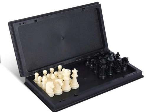 SZACHY KLASYCZNE 25X25 GRA SKŁADANE SZACHOWNICA