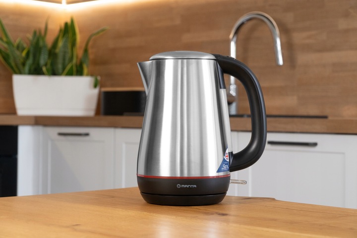 CZAJNIK ELEKTRYCZNY bezprzewodowy MOCNY stalowy stal nierdzewna 2200W