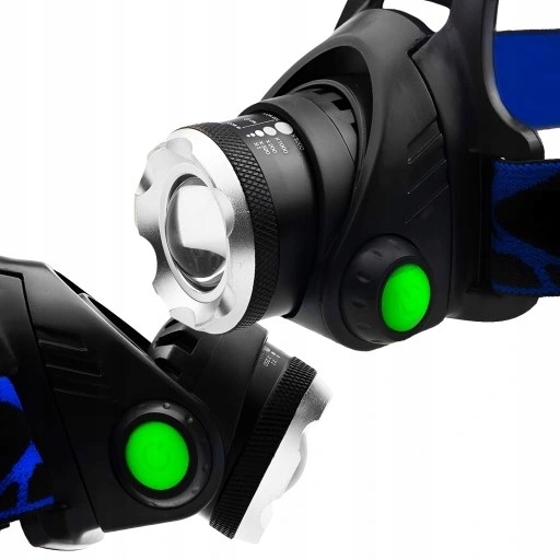 LATARKA CZOŁOWA LED ZOOM XML-T6 CREE LAMPKA CZOŁÓWKA MEGA MOCNA NIEZAWODNA