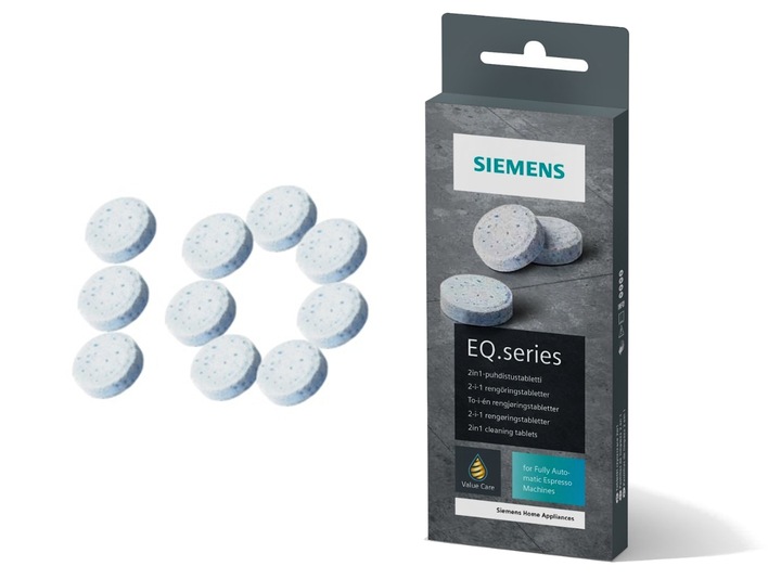 SIEMENS TABLETKI DO CZYSZCZENIA EKSPRESU TZ80001B 10szt. w opakowaniu