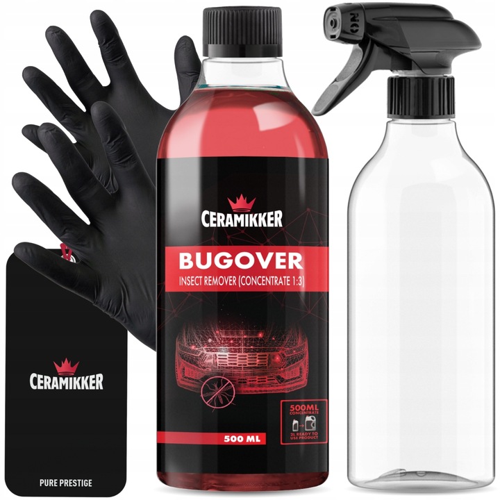 Płyn do Usuwania Owadów Środek na Owady Szyb Bug Remover CERAMIKKER BugOver