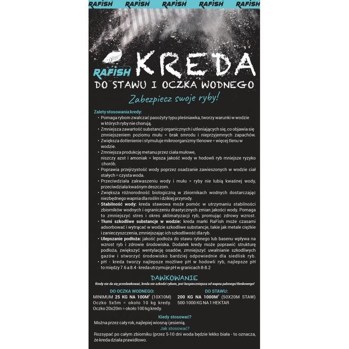 24 KG KREDA -BRYŁY- KAT II IDEALNA DO STAWU/OCZKA WODNEGO RaFish