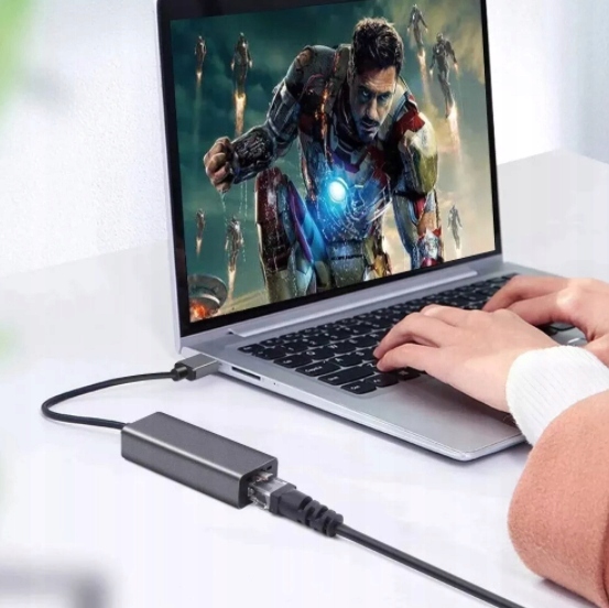 Przejściówka Adapter Karta Sieciowa USB 3.0 Ethernet RJ45 do laptopa LAN
