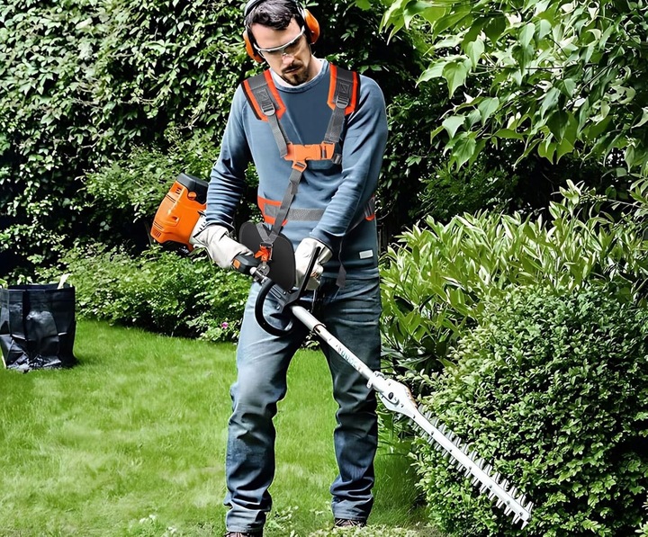 SZELKI DO KOSY SPALINOWEJ PODKASZARKI PASY NOŚNE UPRZĄŻ REGULOWANE