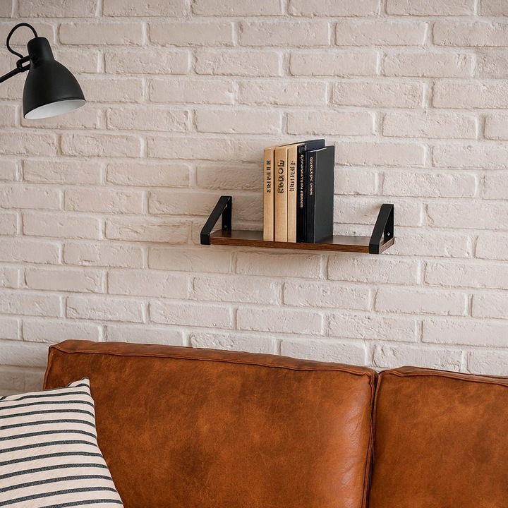 ZESTAW 3 PÓŁEK PÓŁKA WISZĄCA ŚCIENNA DO SALONU KUCHNI NA KSIĄŻKI LOFT