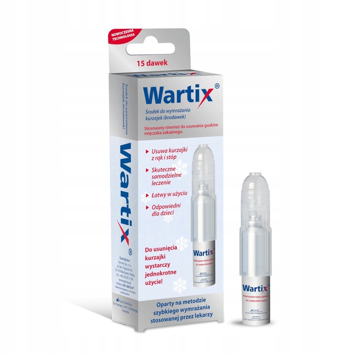 Wartix, aerozol do wymrażania kurzajek, 38 ml