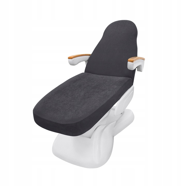 Pokrowiec na fotel frotte grafitowy do salonu kosmetycznego