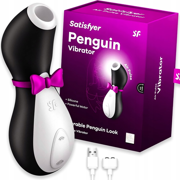 Wibrator damski PINGWINEK masażer dla kobiet do łechtaczki ORYGINALNY 100 %