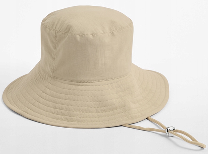 KAPELUSZ LETNI DAMSKI Z DUŻYM RONDEM PRZECIWSŁONECZNY FILTR UPV 50+ BEŻOWY