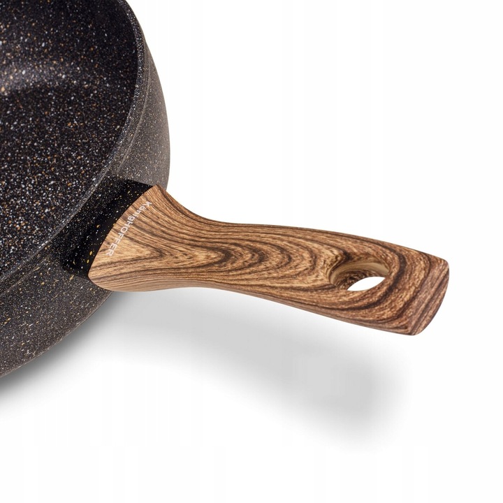 PATELNIA GŁĘBOKA POKRYWKA Granitowa Marmurowa KonigHOFFER Pescado 28 cm