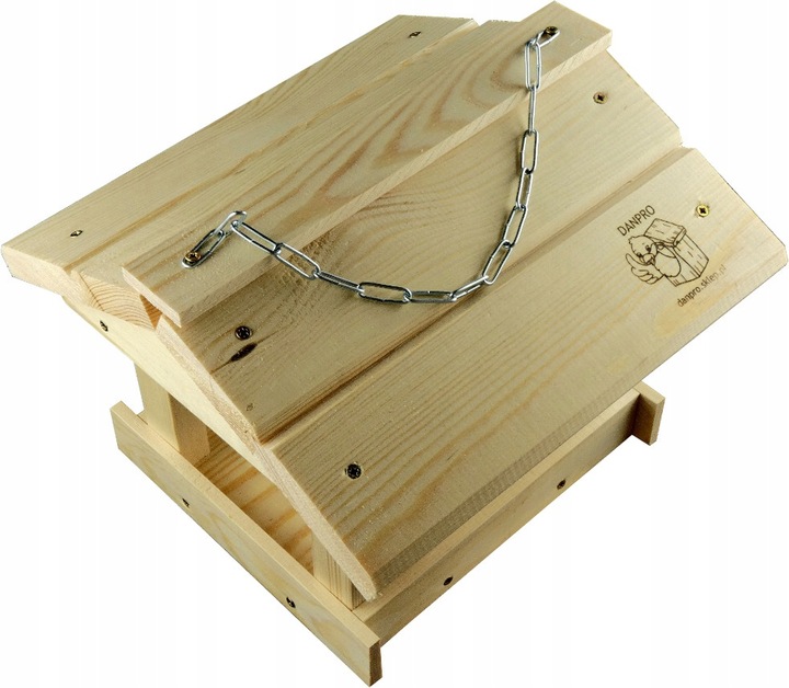 Karmnik dla ptaków do samodzielnego montażu – solidny, drewniany